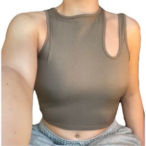 Brown/tan tank top set